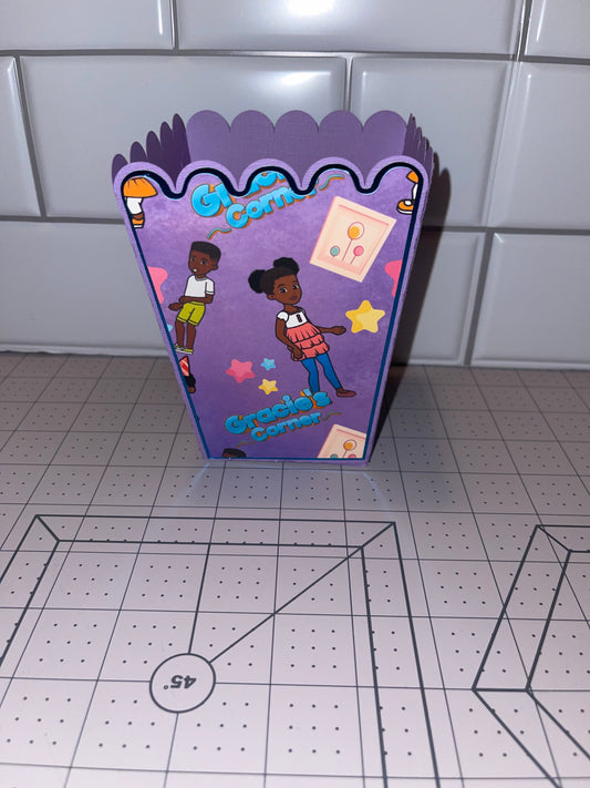 Custom Gracie's Corner Popcorn Box| Nita's 3D Paper Krafts™